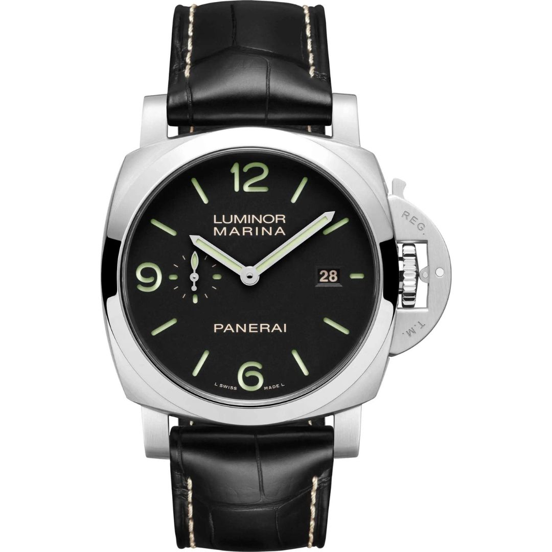 panerai-luminor-marina-pam03312_1 Panerai Luminor Marina 44mm PAM03312 Stainless Steel Black Dial - Image 1