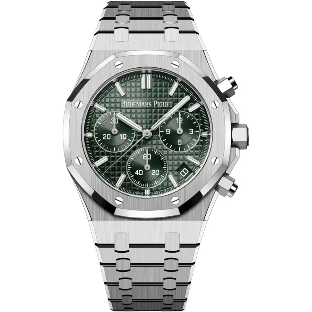 26240st-oo-1320st-08_1 Audemars Piguet Royal Oak 41 26240ST.OO.1320ST.08 Green - Image 1