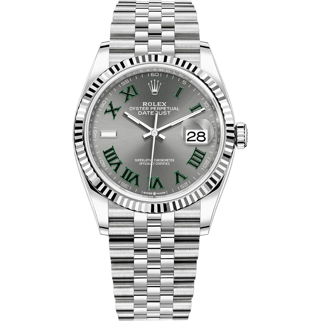 rolex-datejust-36-wimbledon-jubilee-126234-front Rolex Datejust 36 Wimbledon Jubilee 126234 - Image 1