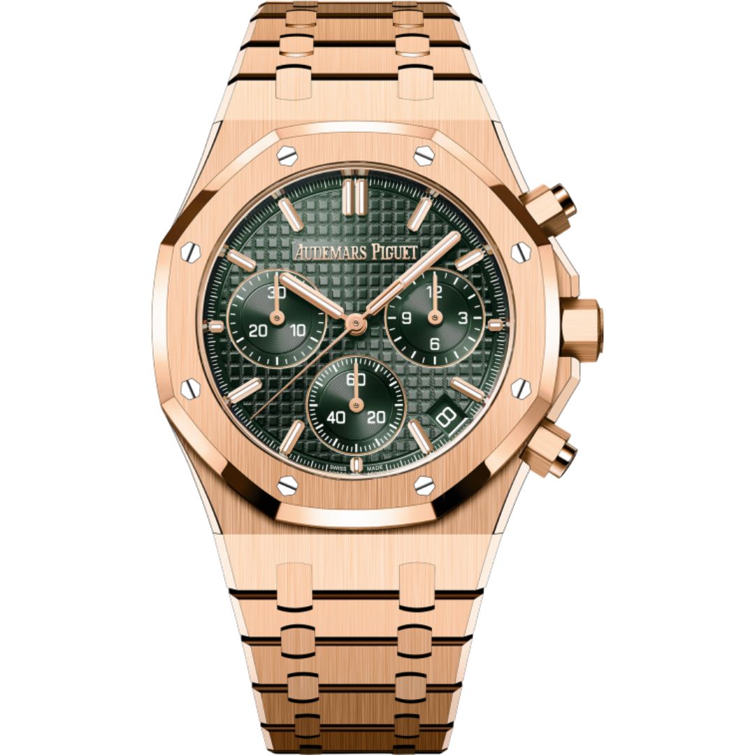 26240or-oo-1320or-08.jpg Audemars Piguet Royal Oak Chronograph 26240OR.OO.1320OR.08 Green - Image 1