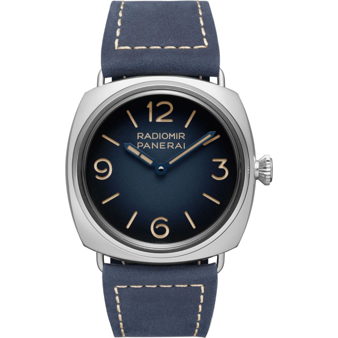 pam01335-main.jpg Panerai Radiomir Tre Giorni PAM01335 Steel Blue Dial - Image 1