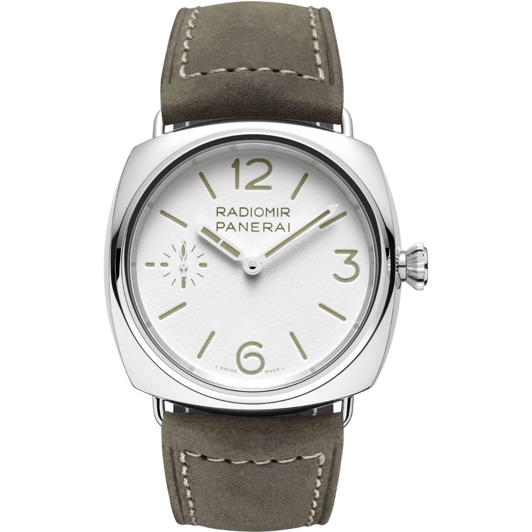 pam01384-main.jpg Panerai Radiomir Officine PAM01384 Steel White Dial - Image 1